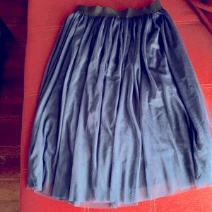 Pins and Needle Navy Mid-length skirt